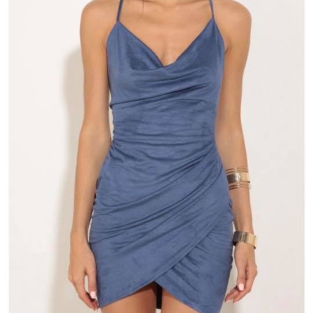 Lucy in the Sky - Suede Tulip Dress